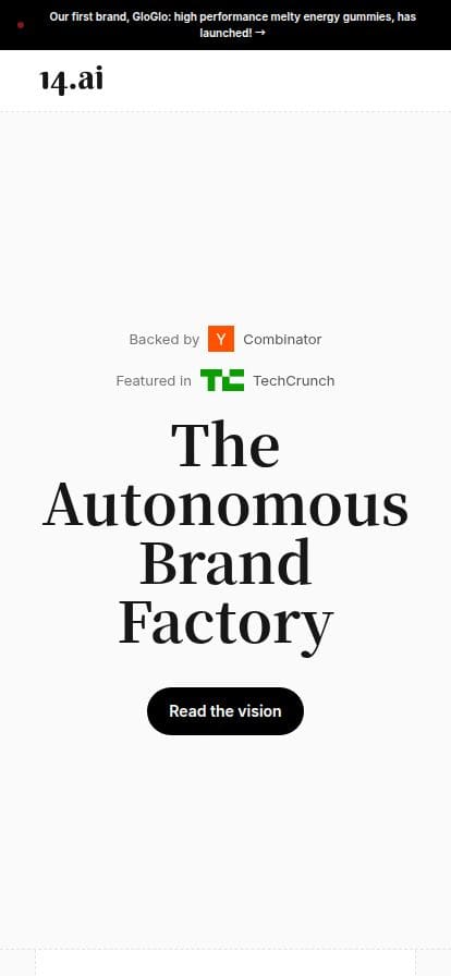 14.ai スマホ表示
