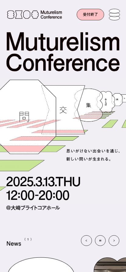 Muturelism Conference スマホ表示