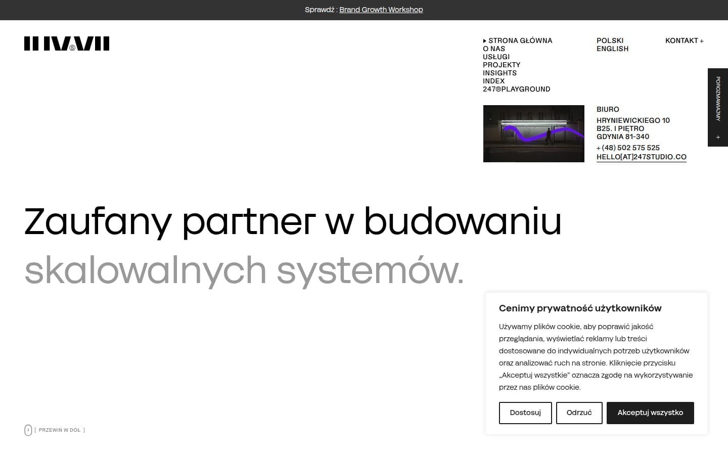 Agencja brandingowa: brand design studio | 247studio PC表示