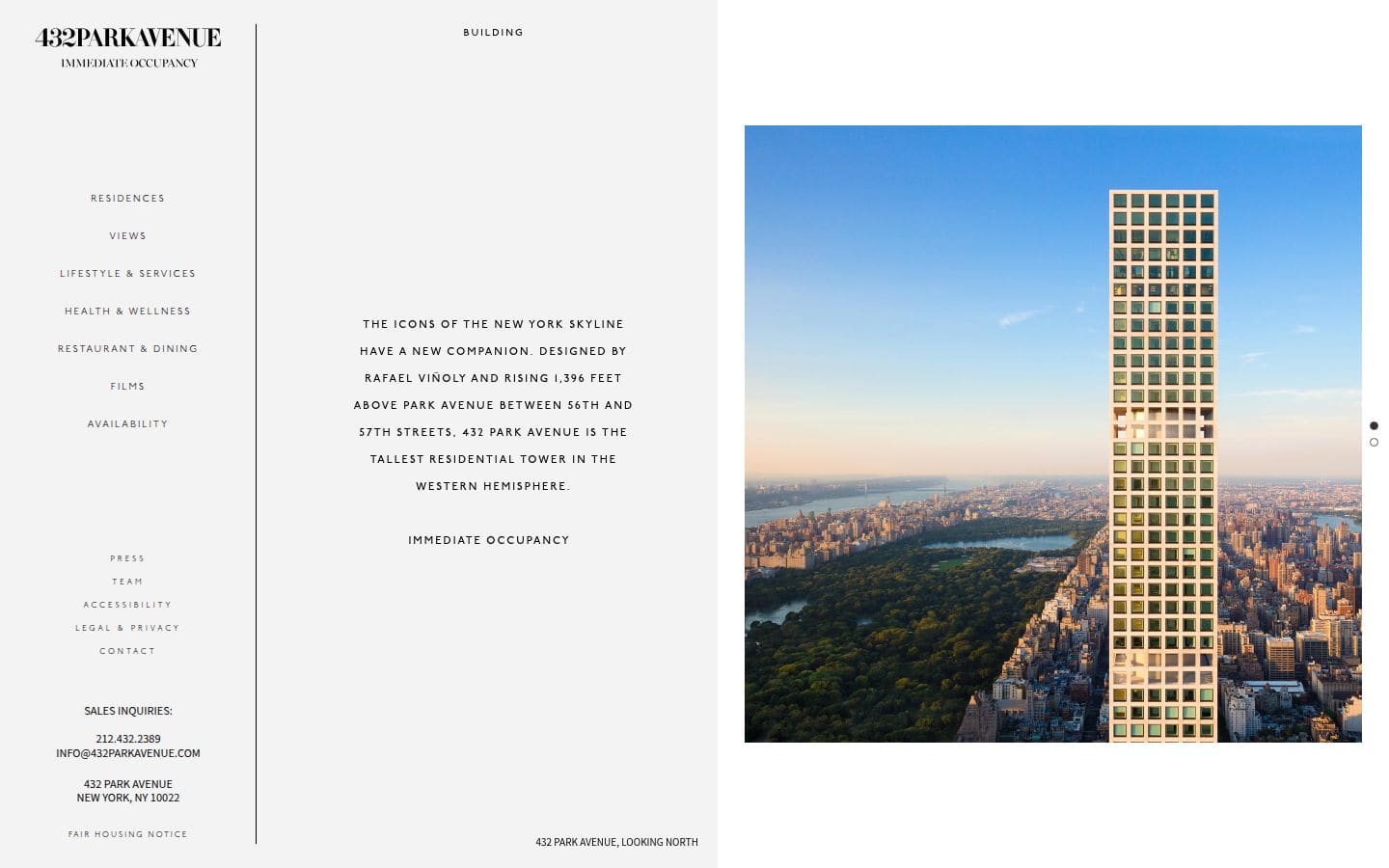 432 Park Avenue PC表示
