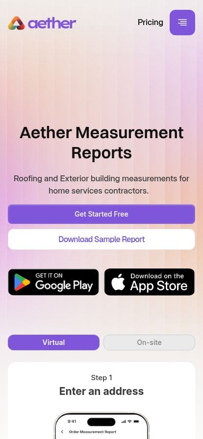 Aether スマホ表示