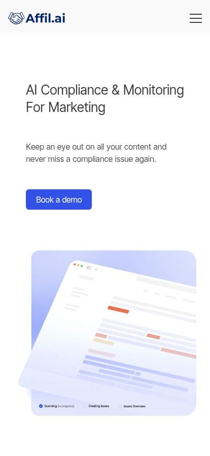 Affil.ai スマホ表示