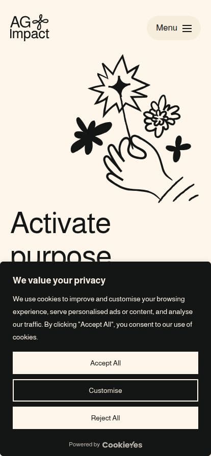 AG Impact スマホ表示