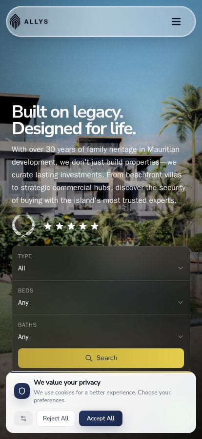 Allys スマホ表示