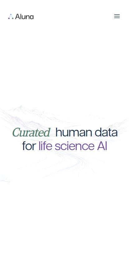 Aluna スマホ表示