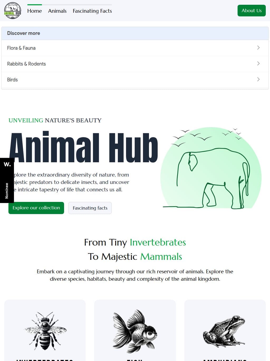 AnimalHub タブレット表示