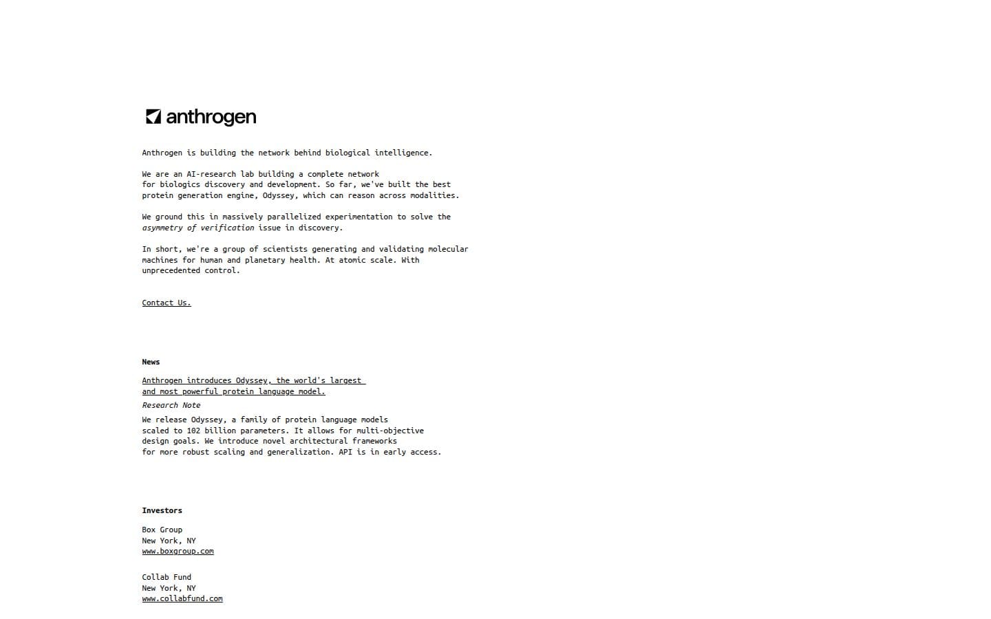 Anthrogen PC表示