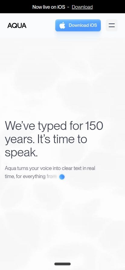 Aqua Voice スマホ表示
