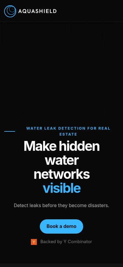 AquaShield スマホ表示