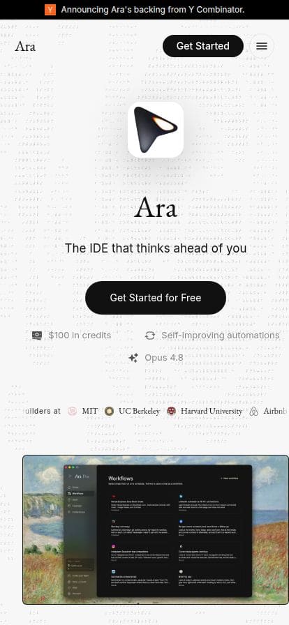 Ara スマホ表示
