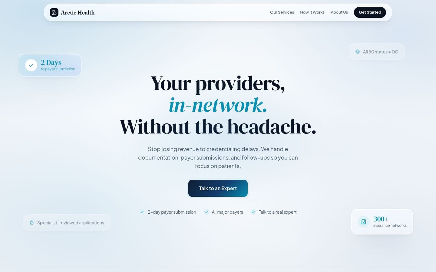 Arctic Health PC表示