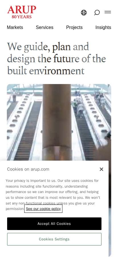 Arup スマホ表示
