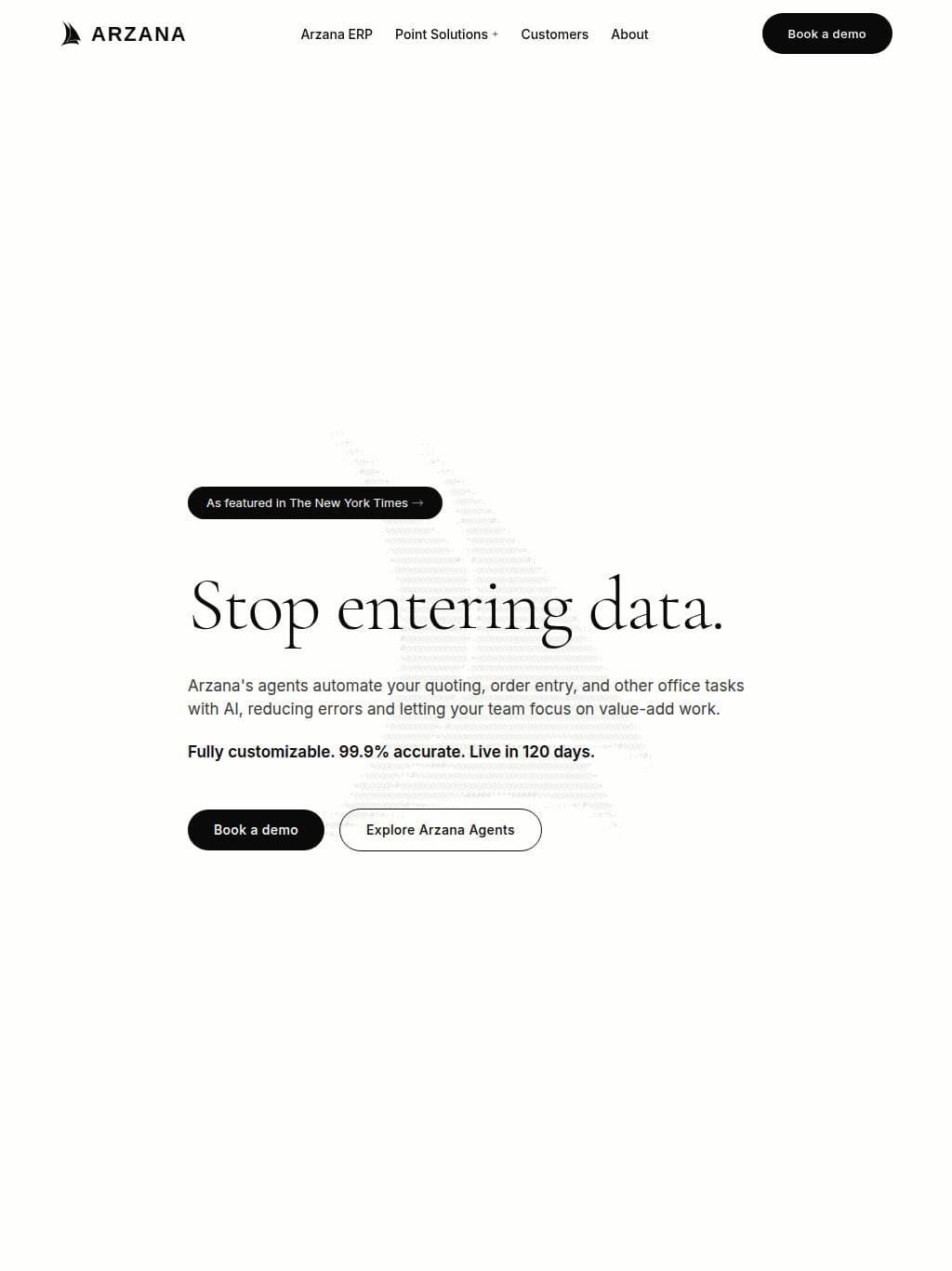 Arzana タブレット表示