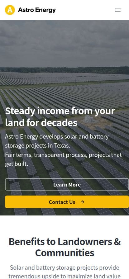 Astro スマホ表示