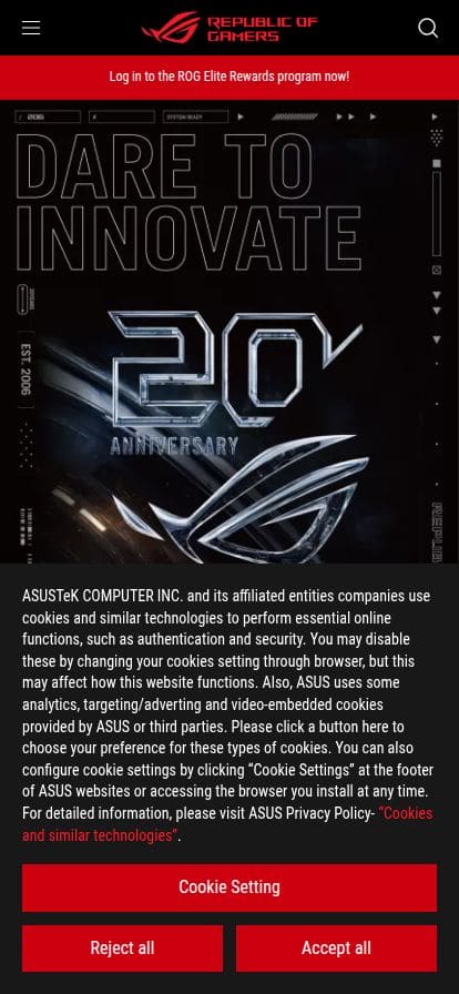 ASUS ROG × XREAL スマホ表示