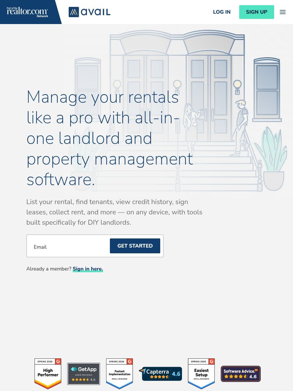 Avail by Zillow タブレット表示