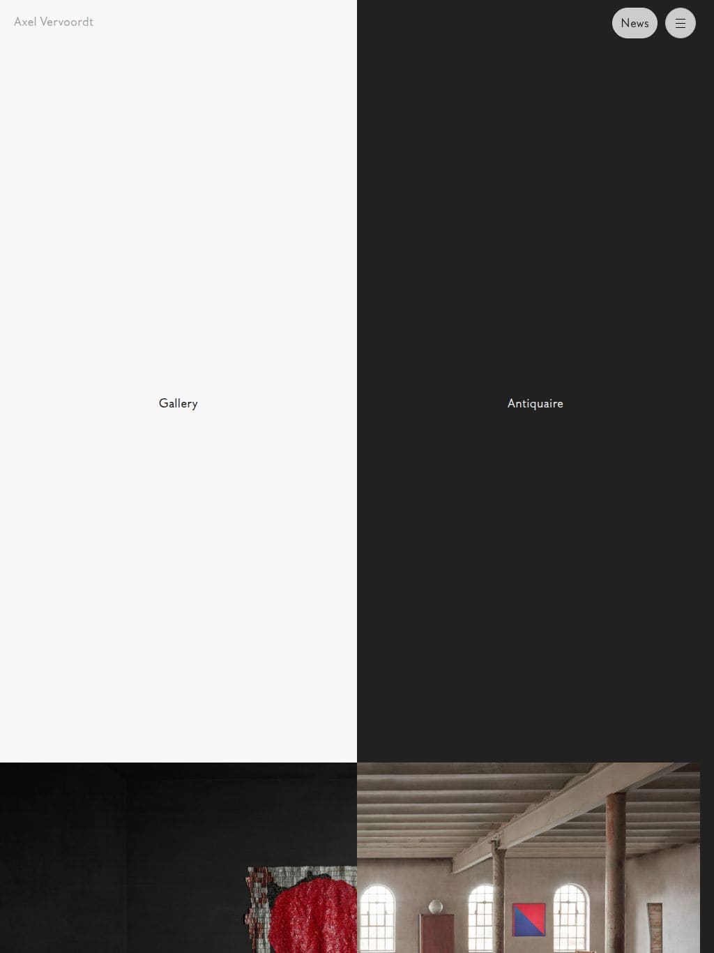 Axel Vervoordt タブレット表示