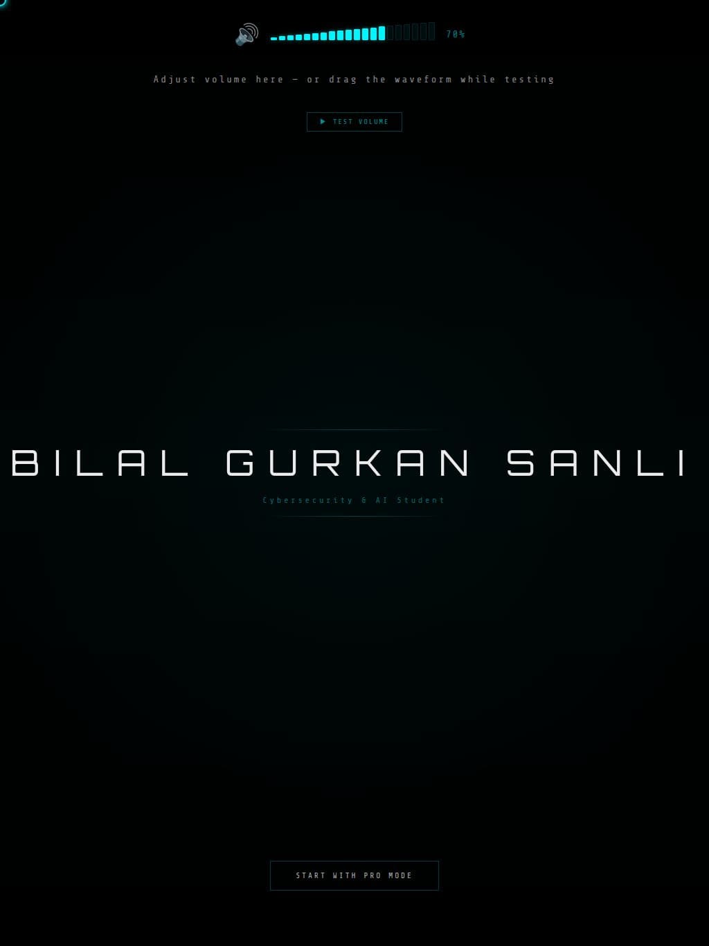 Bilal Gürkan Şanlı タブレット表示