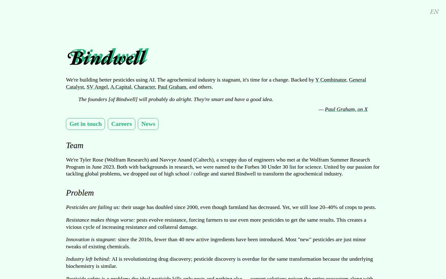 Bindwell PC表示