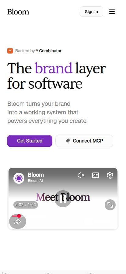 Bloom スマホ表示
