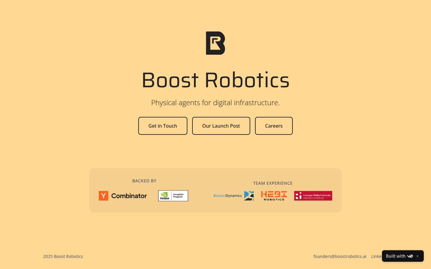 Boost Robotics PC表示