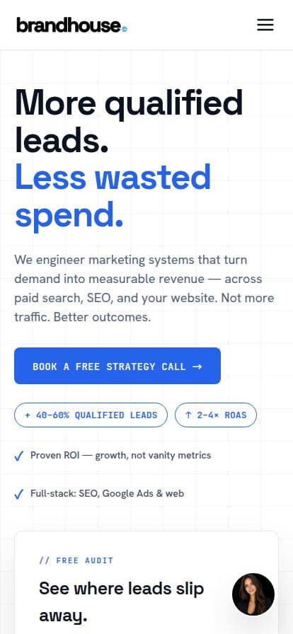 Digital Marketing Agency | Brand House スマホ表示
