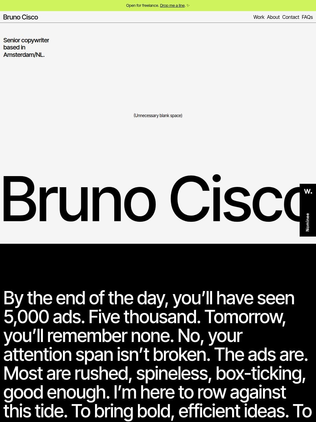 Bruno Cisco タブレット表示