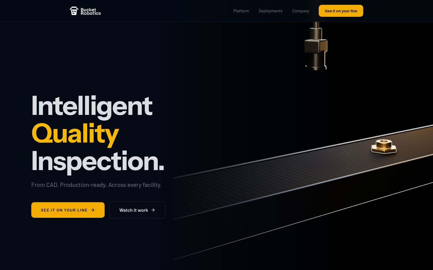 Bucket Robotics PC表示