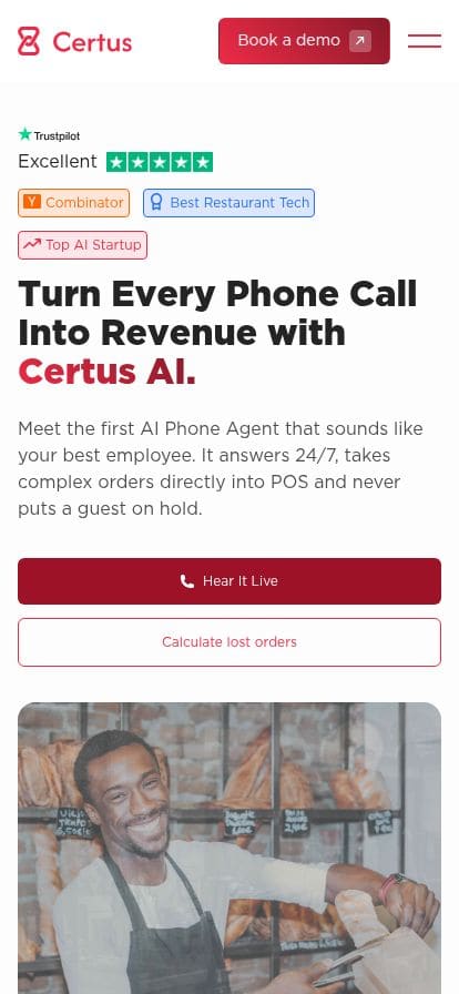 Certus AI スマホ表示