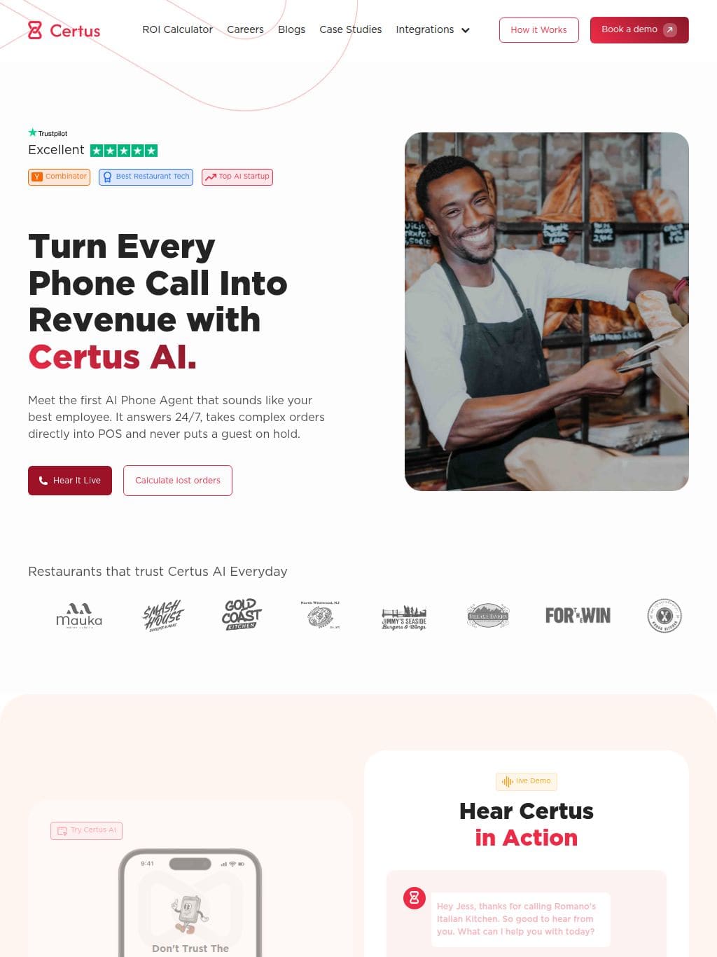 Certus AI タブレット表示