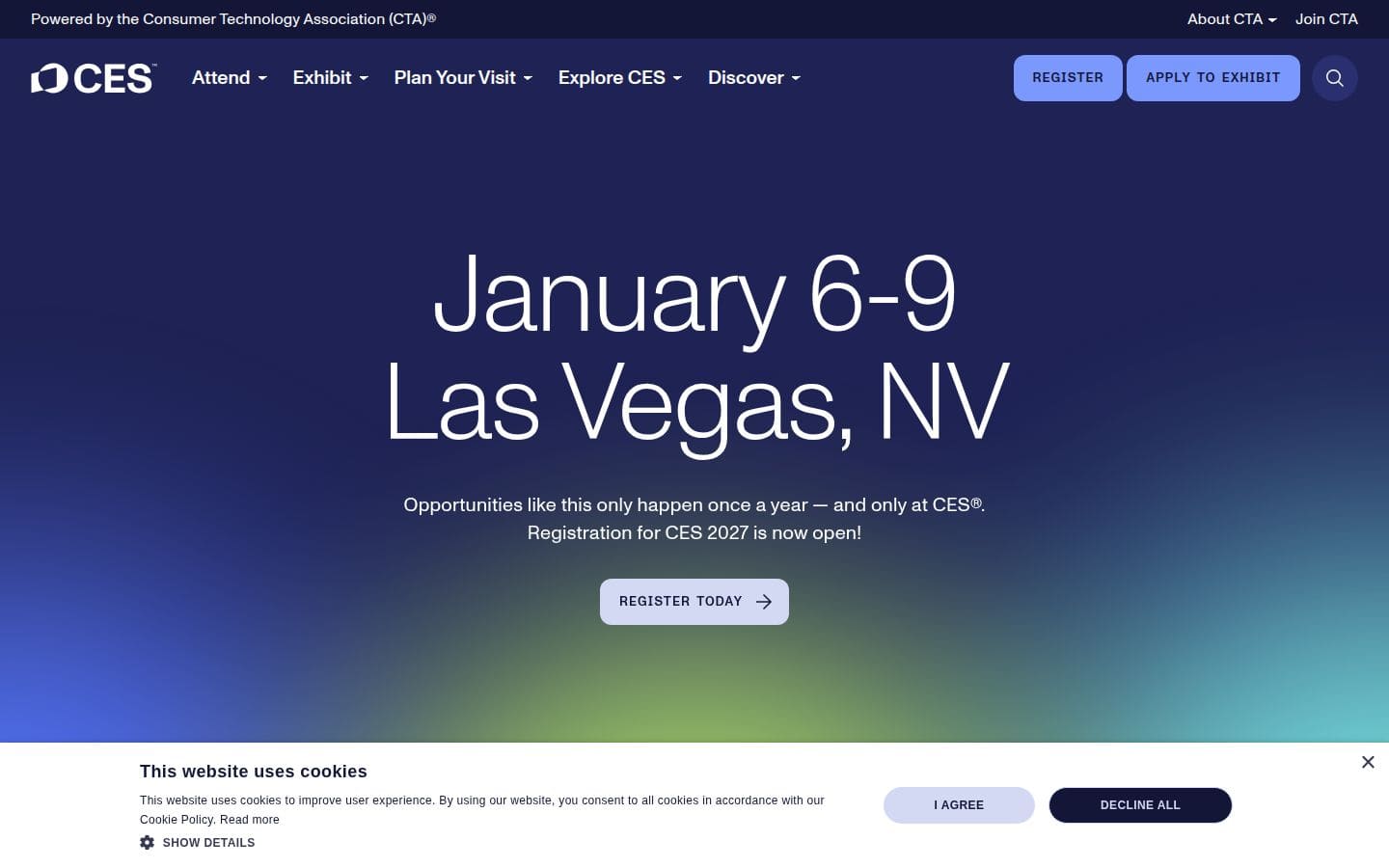 CES - The Most Powerful Tech Event in the World PC表示