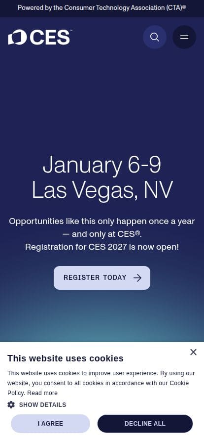 CES - The Most Powerful Tech Event in the World スマホ表示