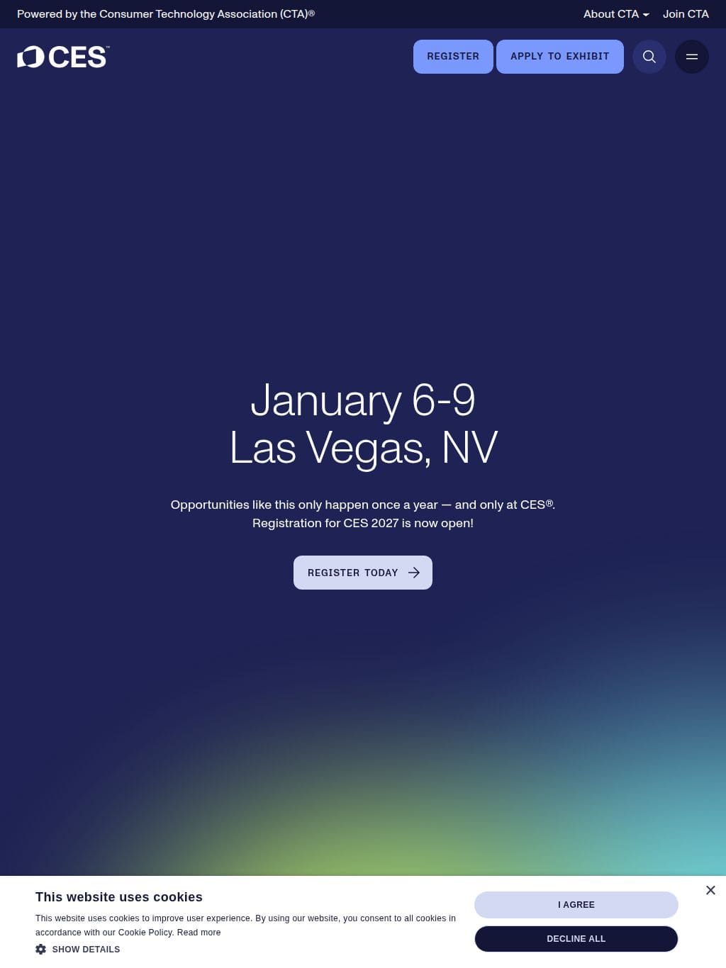 CES - The Most Powerful Tech Event in the World タブレット表示