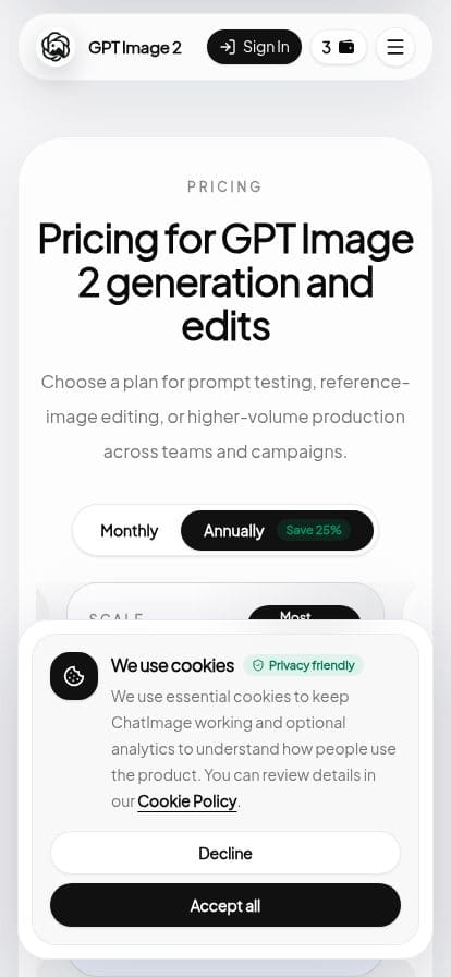 chatimage.ai スマホ表示