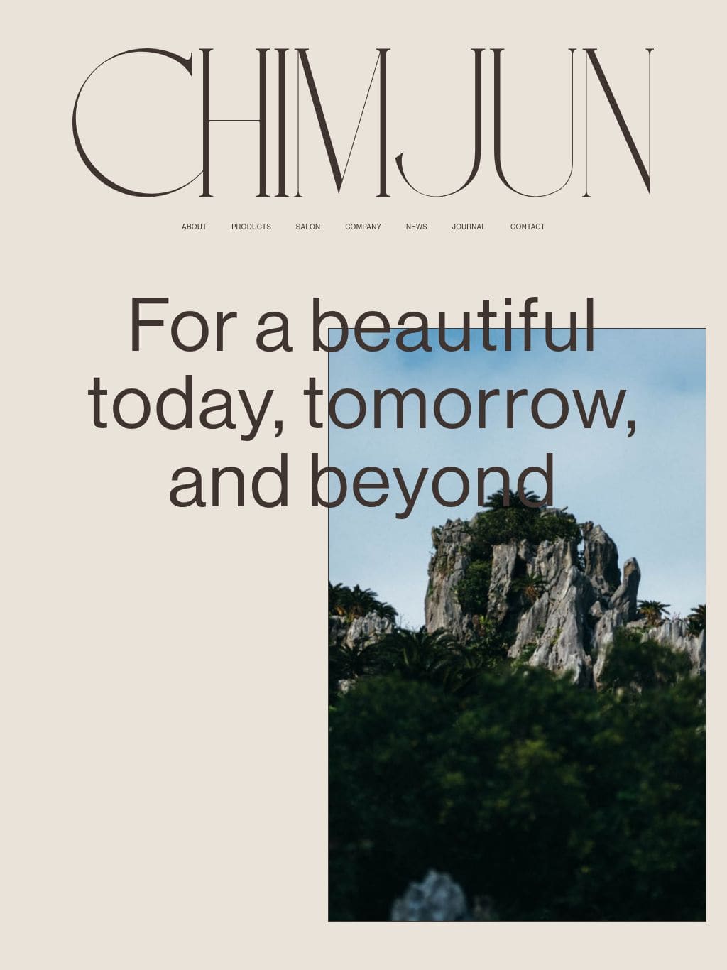 CHIMJUN タブレット表示