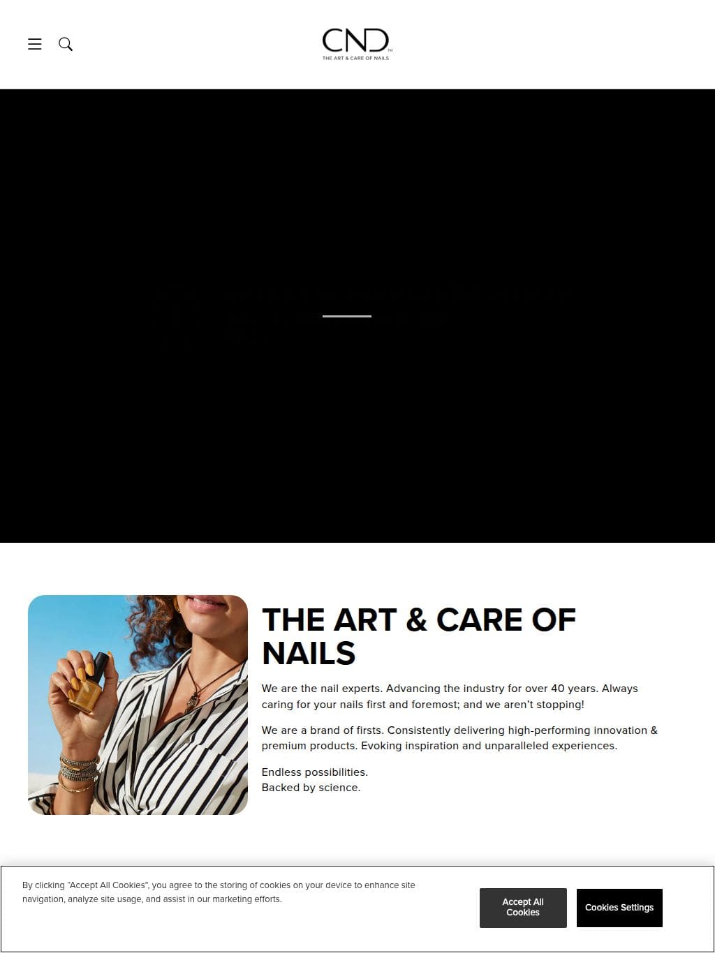 CND Shellac タブレット表示