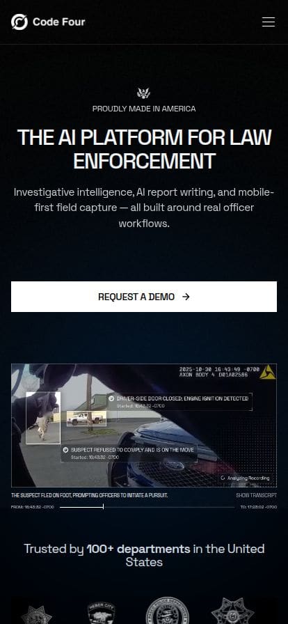 Code Four スマホ表示
