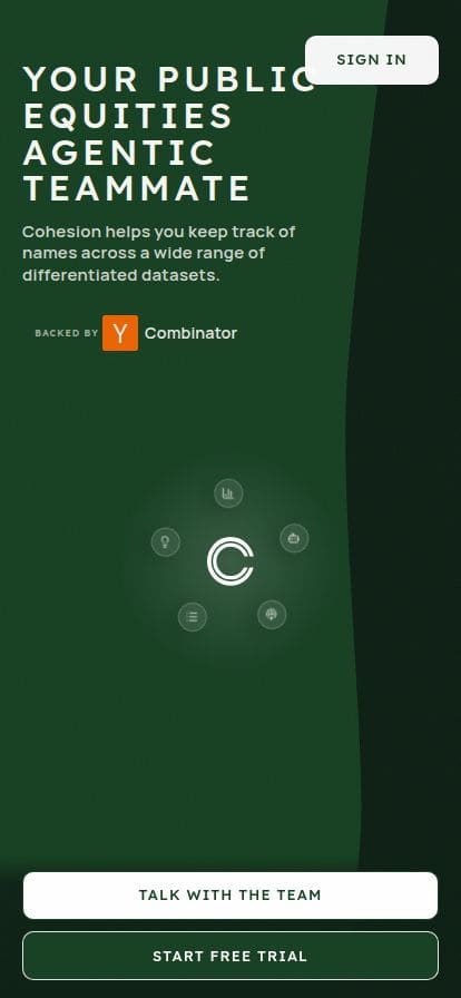 Cohesion スマホ表示