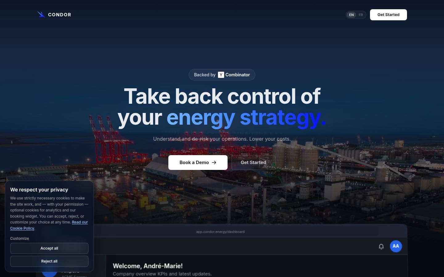 Condor Energy PC表示