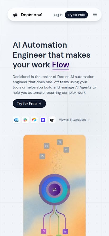 Decisional AI スマホ表示