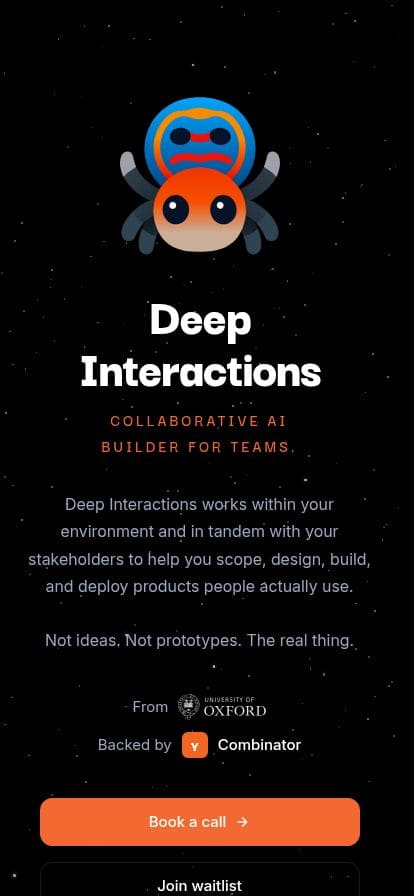 Deep Interactions スマホ表示