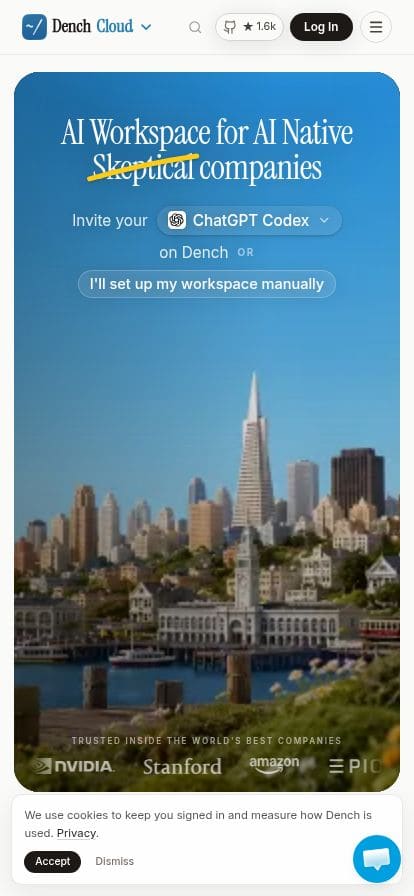 Dench.com スマホ表示