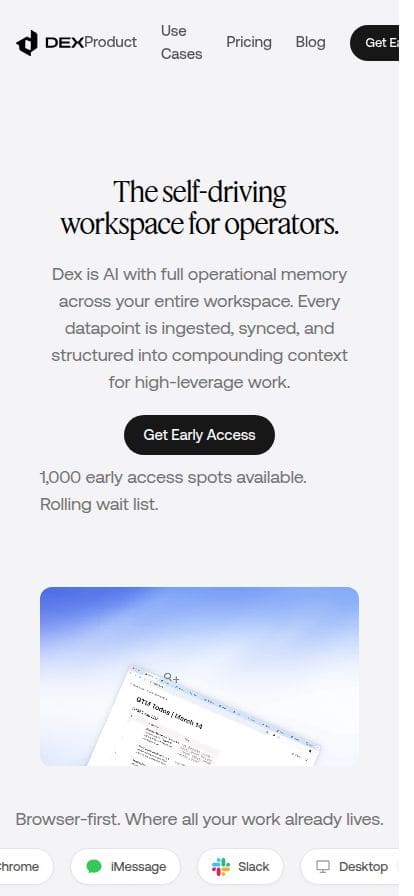 Dex スマホ表示