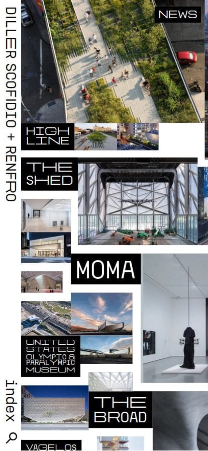 Diller Scofidio + Renfro スマホ表示