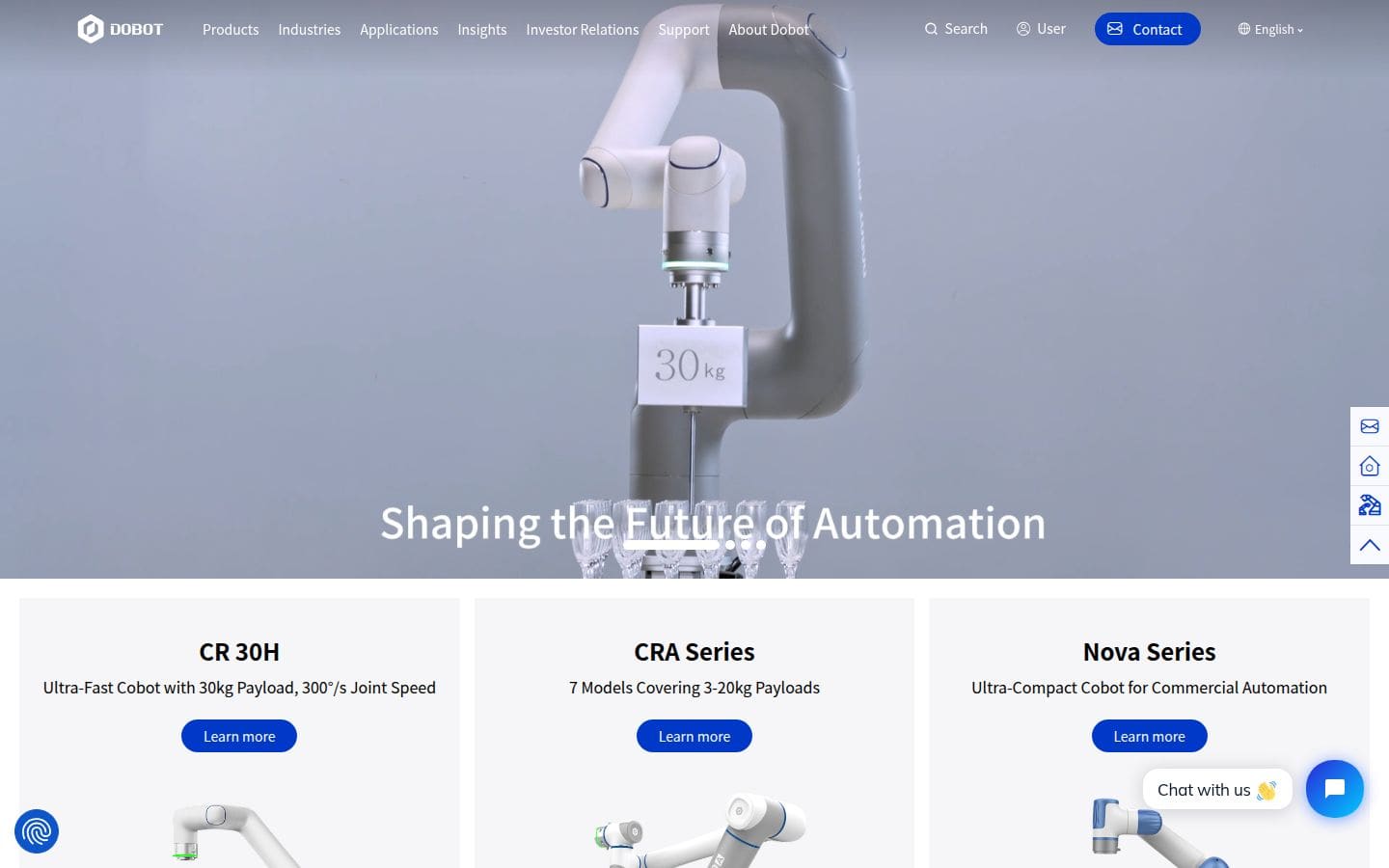 Dobot PC表示