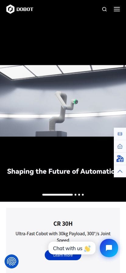Dobot スマホ表示