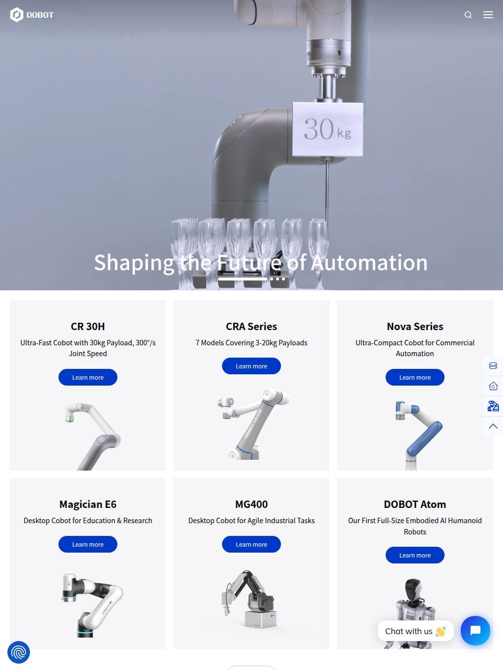 Dobot タブレット表示