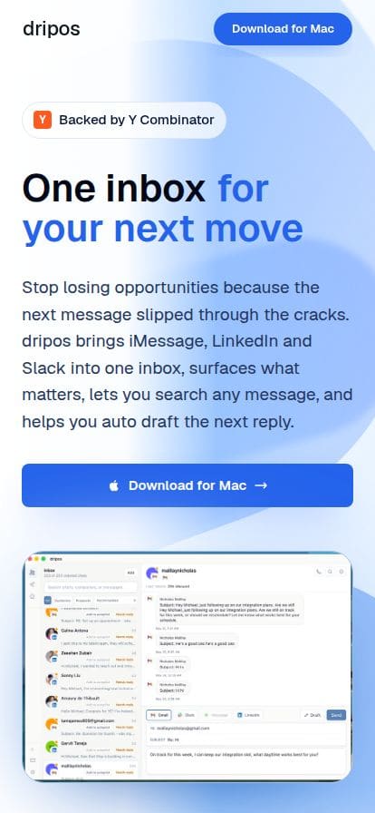 Drip スマホ表示