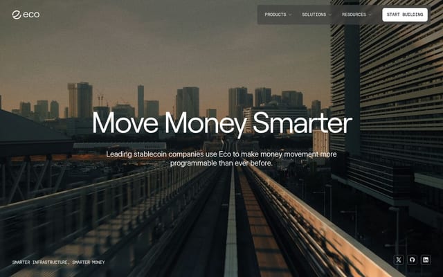 Eco: The Stablecoin Network That Makes Money Programmable