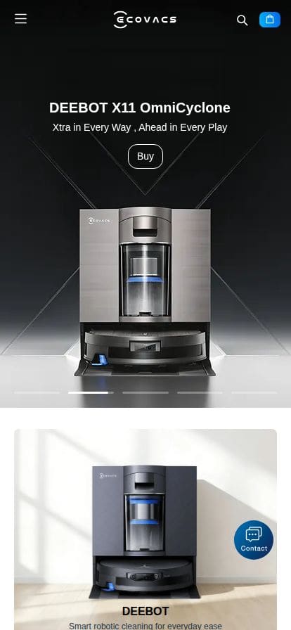 ECOVACS スマホ表示